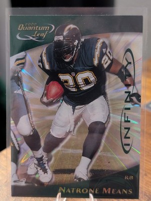 RARE 2000 Quantum Leaf Infinity Green 47/50 Natrone Means #235 - Chargers