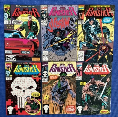 The Punisher Jigsaw Puzzle 1-6 Marvel Comics