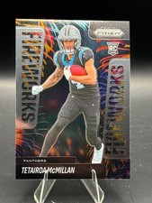 Tetairoa Tet McMillan 2025 Panini Prizm Fireworks #21 Rookie RC Panthers