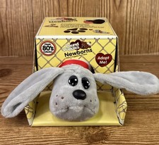 2019 Pound Puppies Newborns Stuffed Animal Plush Grey Puppy Dog New In Box