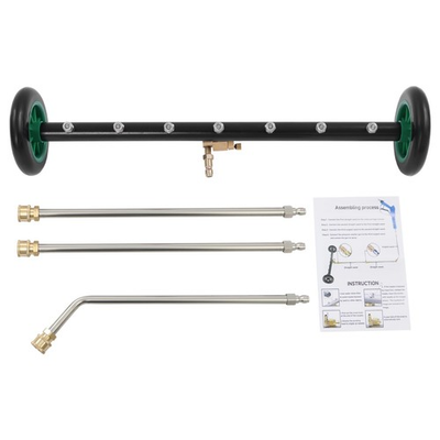 #ad 4000PSI Under Car Pressure Washer Undercarriage Cleaner Wash Broom w 7 Nozzles $49.01