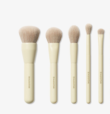 Morphe Buttery Blends 5-piece foundation powder blush travel makeup brush set