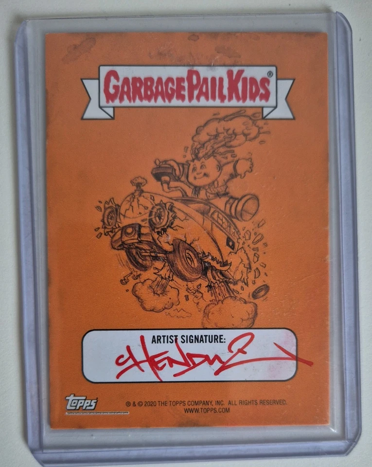 2020 Topps Garbage Pail Kids Sketch Card 1/1 signed by chenduz  - Image 2 of 2