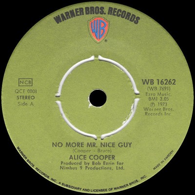 Alice Cooper - No More Mr. Nice Guy / Raped And Freezin', 7'', (Vinyl)