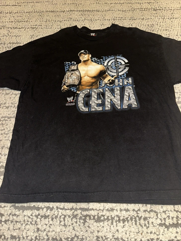 Vintage WWE John Cena Chain Gang Double Sided Graphic T-Shirt Size 2XL - Image 3 of 4