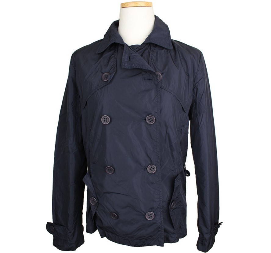 Giacca corta a vento doppio bottone blu navy altra marca S 26810302