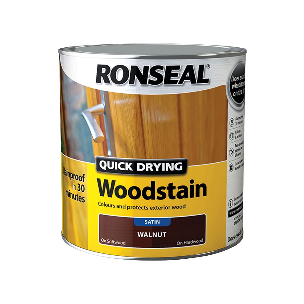 Ronseal Quick Drying Woodstain Satin Mahogany 750ml