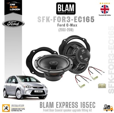 Ford C-Max (2003 2010) BLAM EXPRESS 165EC Front Door Coaxial Speaker Upgrade Kit