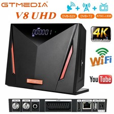 FTA DVB S2/S2X/T/T2/C/ATSC-J.83B Combo TV Box Satellite Receiver 4K UHD PVR Wifi