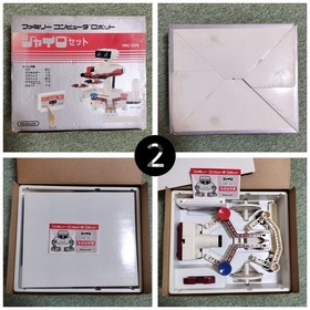 Nintendo Famicom Robot HVC-012 Gyro Block Set Promo Flyers Japan Rare CIB 5pcs