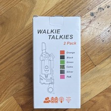 Kids Walkie Talkies-Blue 2 Pack, Compass, SOS Button, 3 Mile Range, Blue