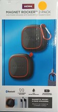 Ion iSP153 Magnet Rocker 2-Pack - Portable Bluetooth Speaker 2 Pack - IPX5
