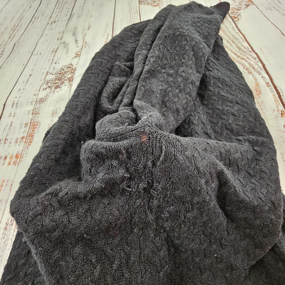 Tricots St. Raphael Black Soft Textured Silk Cashmere Blend Sweater Men's XXL - Image 3 of 4