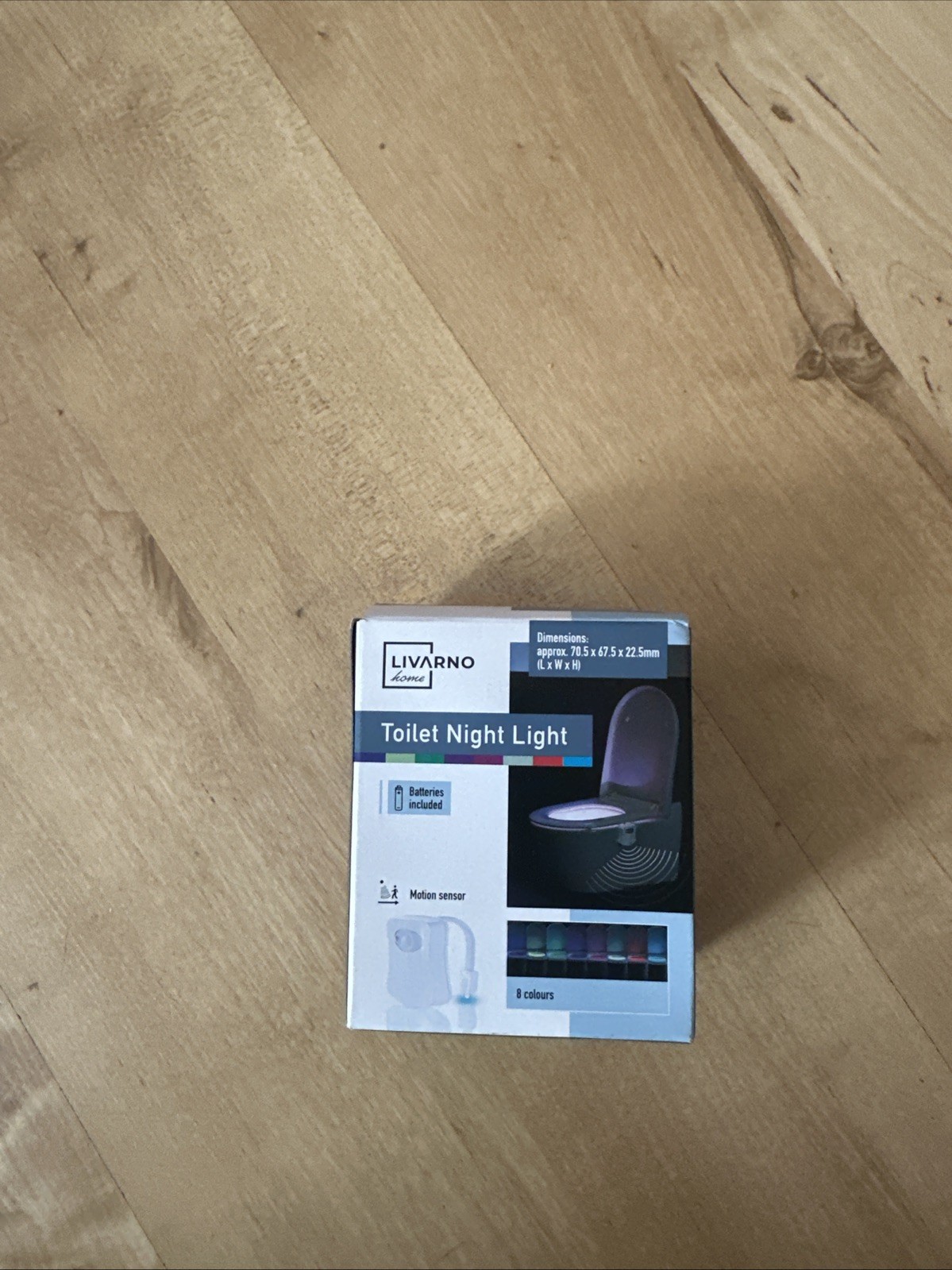 Livarno Home Toilet Night Light 8 Colours - 70.5x67.5x22.5mm Motion Sensor