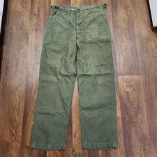 Vintage US Army OG-107 Fatigue Pants Trousers 1960s 32x31 Type I DSA 1-431 1964