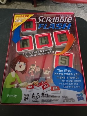 Electronic Scrabble Flash Game New Sealed 2010 Hasbro Word Game NIB