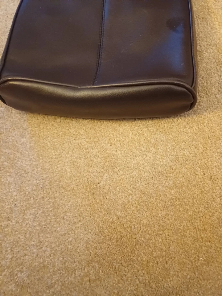 LADIES BHS DARK BROWN LONG HANDLED CROSS BODY HANDBAG - Image 3 of 4