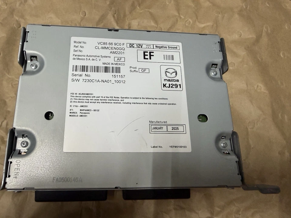 2023 - 2025 MAZDA CX-50 DASH DASHBOARD AUDIO RADIO RECEIVER MODULE HEAD UNIT OEM - Image 4 of 4