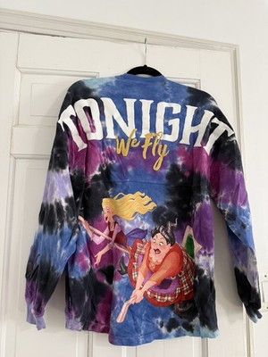 Disney Parks Hocus Pocus Tonight We Fly 2022 Tie-Dye Spirit Jersey Size Small