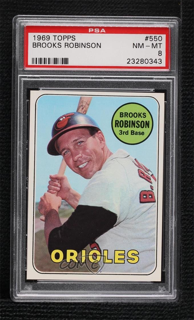 1969 Topps High # Brooks Robinson #550 PSA 8 HOF 0q4x