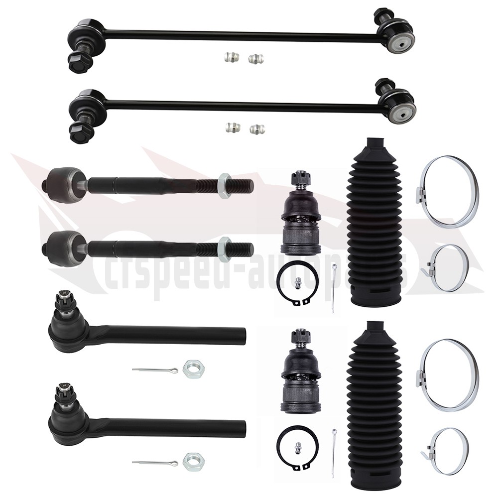 10PCS Front Ball Joints Steering Tie Rod End For Honda Odyssey 2005-2010