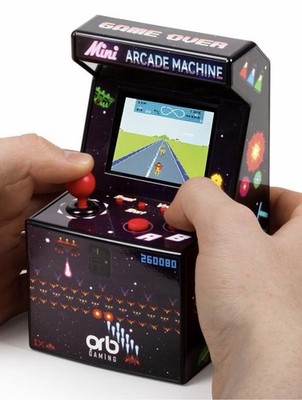 Mini Arcade Machine, 240 Built-In 8-Bit Games, 2.5  Full Colour Screen, 8-Way Jo