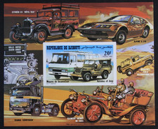 Dschibuti 1982, Block, Mi.Bl.64B, Autos, Kraftfahrzeug, ** postfrisch