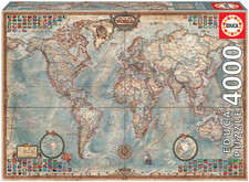4,000 Piece Puzzle - the World Map
