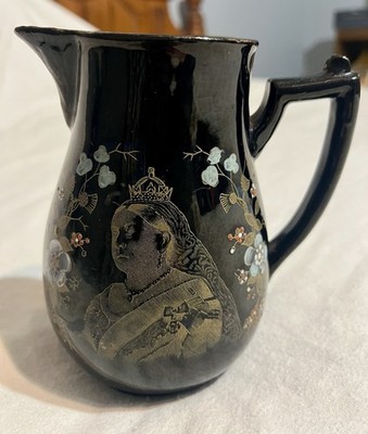 Queen Victoria Commemorative Jug 60th Year of Reign Royal Collection 6.5  Tall