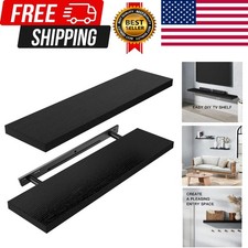 Floating Shelves Wall Mounted, 24 x 7 Inch Wall Shelves for Bathroom, Bedroom...