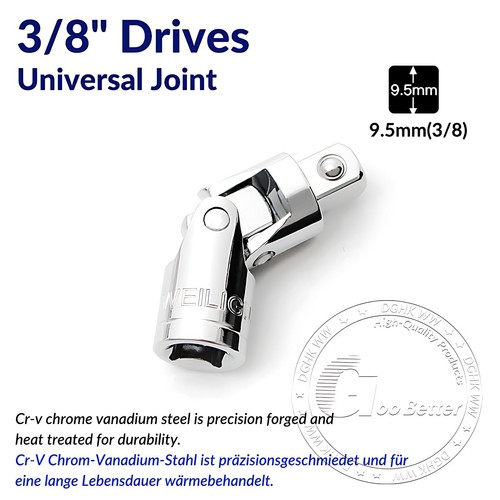 Chrome Plated 6 Point Sockets 3/8" Drive, Shallow or Deep Choose Size 6mm - 24mm - Afbeelding 46 van 47