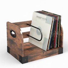 Vinyl Record Storage Rack for 65 LPs Vinyl Record Album Holder Heavy-Duty Organi