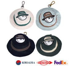 Malbon Golf Bucket Hat Ball Case Pouch Bag Mini Golf Ball Holder 3 Balls ORIGINA