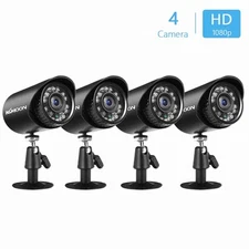 4pcs 1080P 2MP CCTV Security Analog Cameras Waterproof Outdoor Night Vision