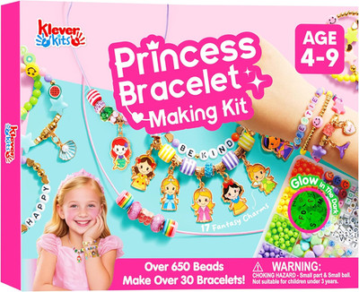 Klever Kits Princess Bracelet Making Kit, Jewelry Making Kit, Bracelets for G...