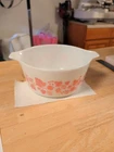 Vintage 50s Pyrex Pink Goosberry Casserole Bowl 474b 1 1/2qt