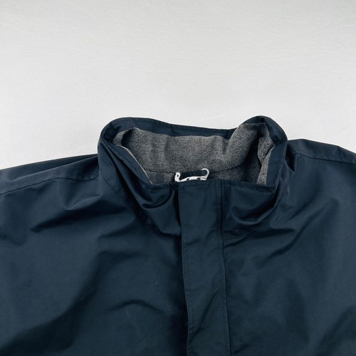 Lands End Jacket Mens 5XL Black Waterproof Nylon Fleece Lined Full Zip Coat - Picture 2 of 21