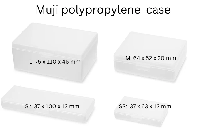 Muji Polypropylene Case L / M /S / SS