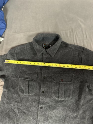 Men’s XL Smartwool Charcoal Gray Anchor Line Shirt Jacket - Picture 9 of 15