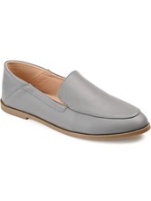 JOURNEE COLLECTION Womens Gray Corinne Almond Toe Slip On Loafers Shoes 9.5