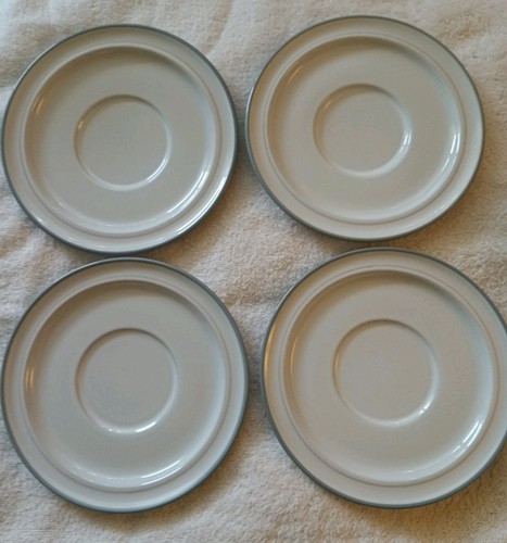 Vtg Noritake Stoneware Pattern Woodstock # 8354 Cups & Saucers 8 Pieces Japan - Picture 5 of 10