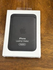 Apple iPhone Leather Wallet with MagSafe GEN 1 / ⚠️NO FIND MY FEATURE⚠️ | BLACK