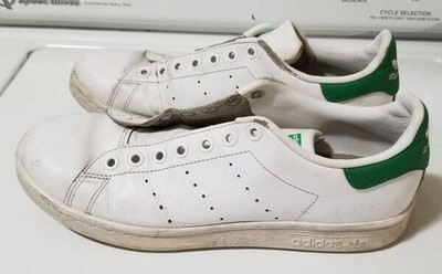 Mens Sz 8 Adidas Original Stan Smith Sneakers White/Green