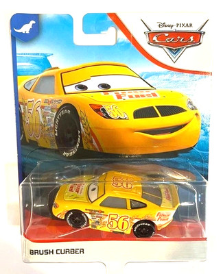 Disney Cars Brush Curber Fiber Fuel Dinoco 400 1:55 Scale PACKAGE WEAR FREE SHIP