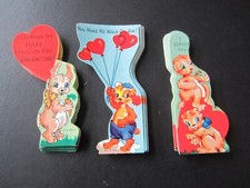 Wholesale Lot of 75 Old Vintage 1950's - Children's VALENTINES - 3 Different