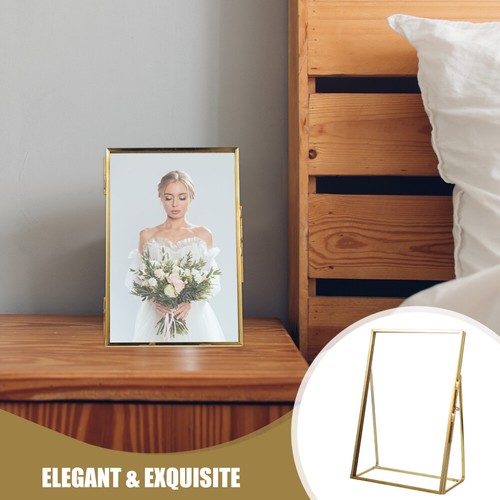 Glass Picture Frame Desktop Photo Frame Flower Plants Specimen Display