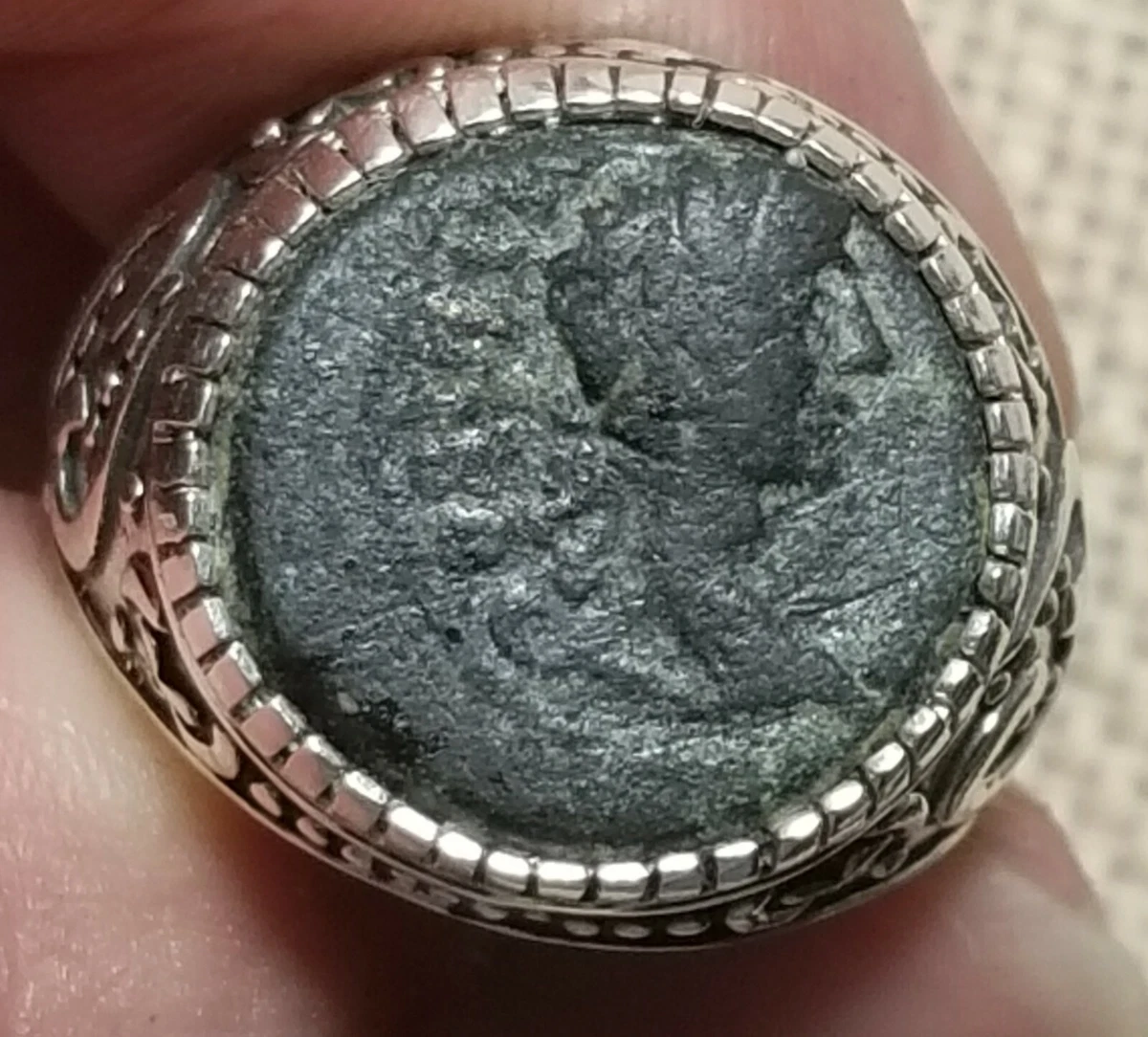 Authentic ancient shop coin rings