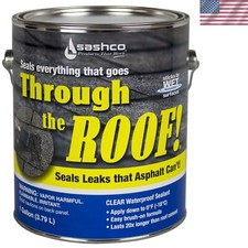 14004 Gallon Clear Roof Sealant - Ultra-Elastic  Waterproof Polymer Formula