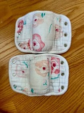 EUC Aden and Anais Infant Car Seat Strap Covers Set Of 2 coral flowers