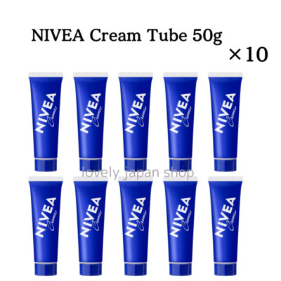 [Set of 10] NIVEA Cream Tube 50g Skin Care Cream Made in Japan